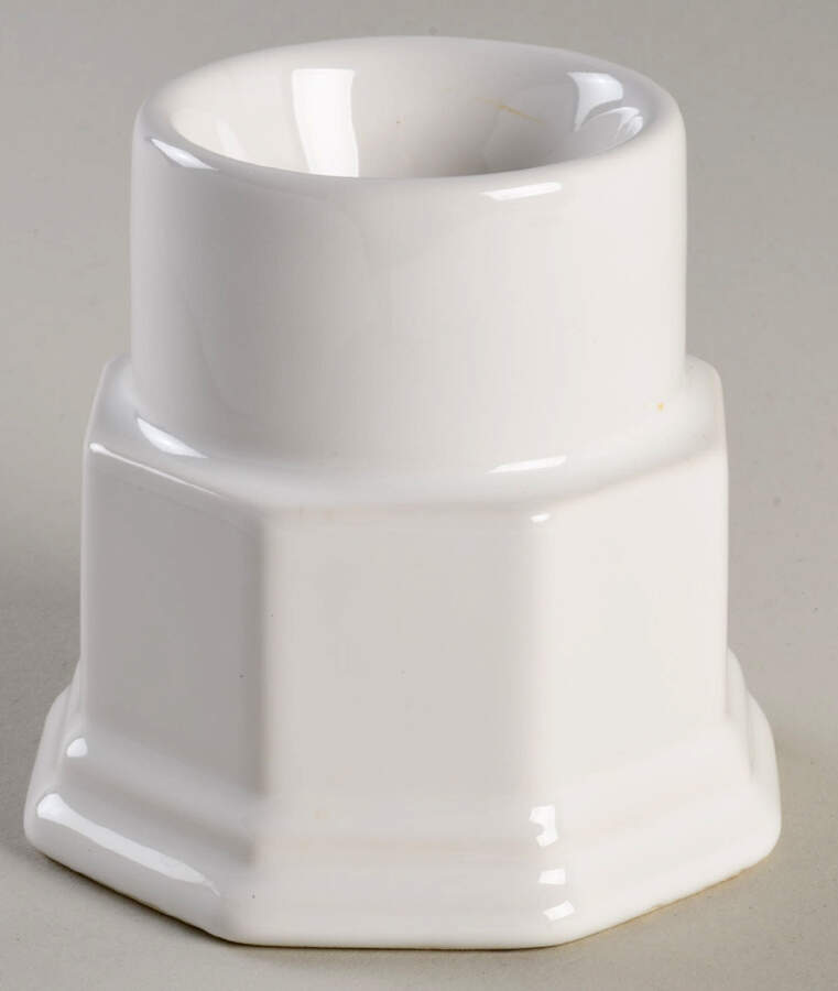 Heritage White Hurricane Lamp No Globe by Pfaltzgraff-1