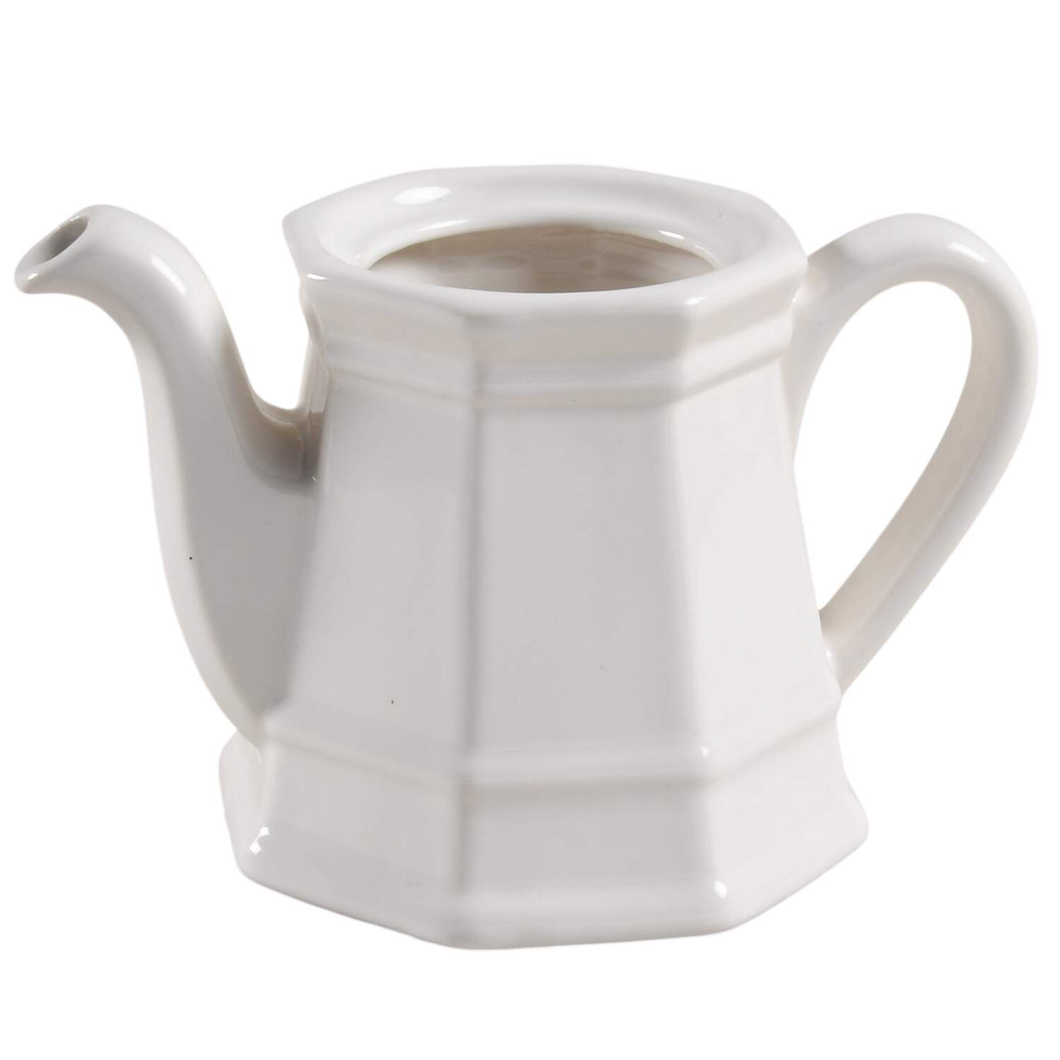 Heritage White Mini Teapot No Lid by Pfaltzgraff-1