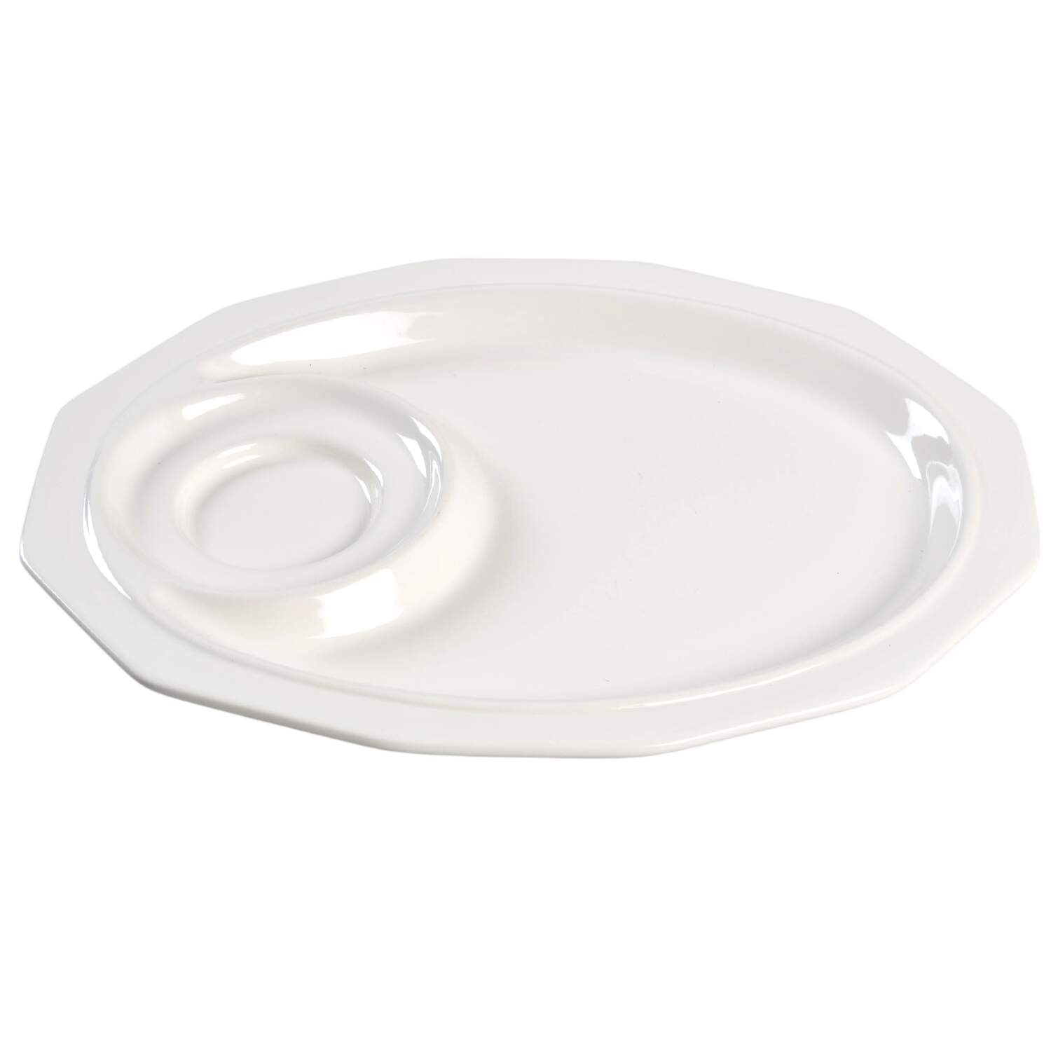 Heritage White Snack Plate by Pfaltzgraff-1