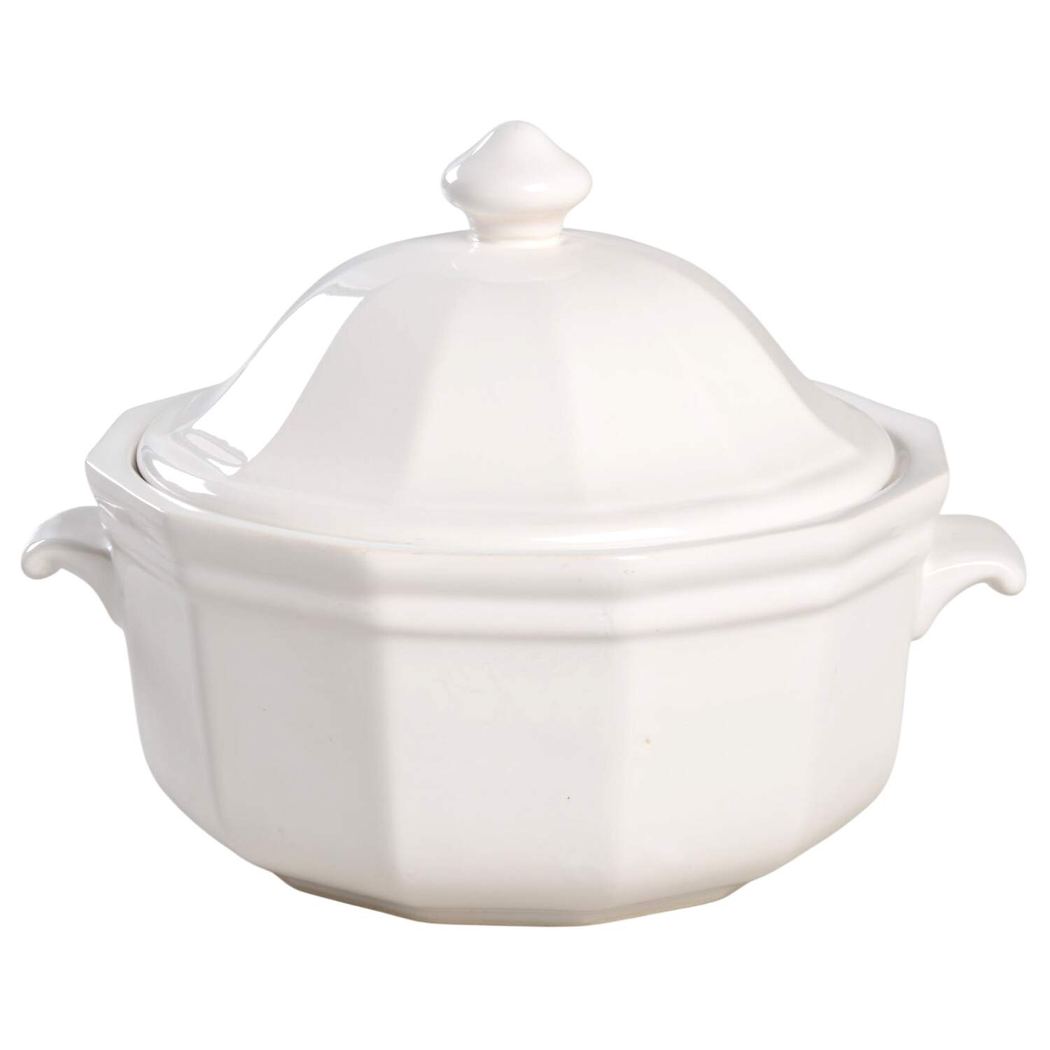 Heritage White 2 Qt Round Covered Casserole by Pfaltzgraff-1