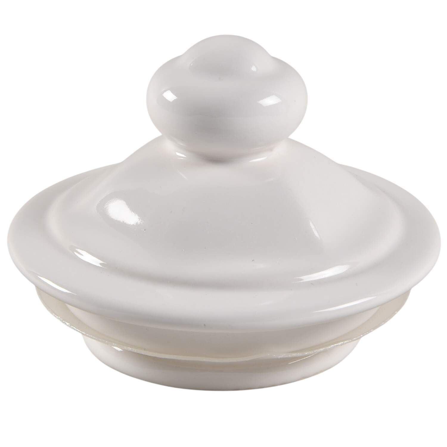 Heritage White Lid for Large Glassware Canister by Pfaltzgraff-1
