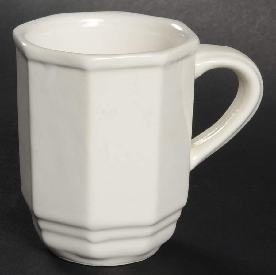 Heritage White Flat Demitasse Cup by Pfaltzgraff-1