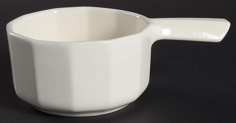 Heritage White Round Handled Bowl by Pfaltzgraff-1