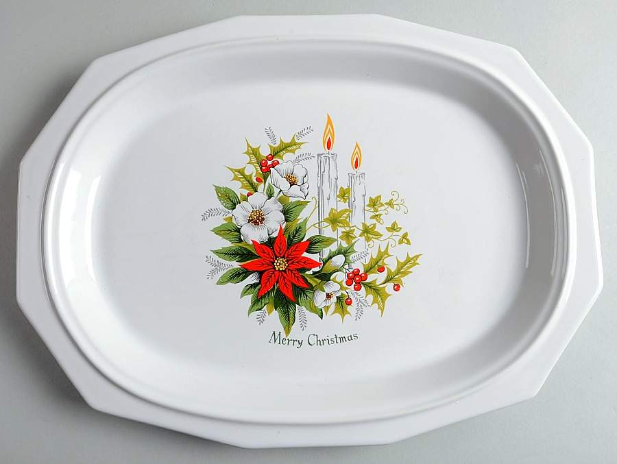 Heritage White 14" Oval Accent Platter by Pfaltzgraff-1