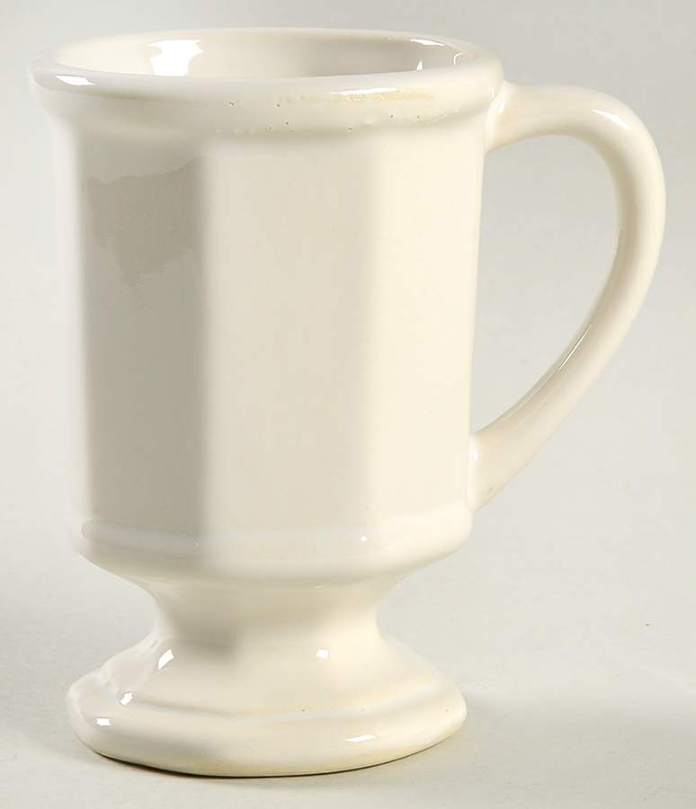 Heritage White Pedestal Mug by Pfaltzgraff-1