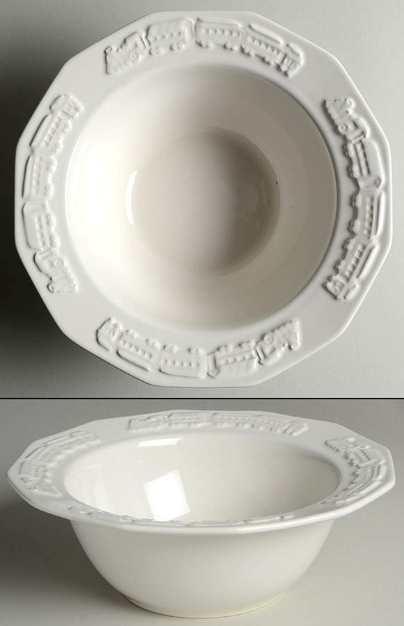 Heritage White Sculpted Serving Bowl by Pfaltzgraff-1