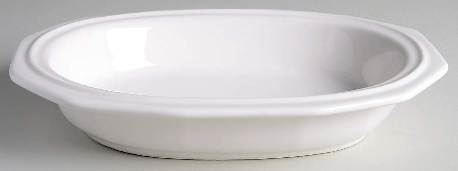 Heritage White 11" Oval Vegetable Bowl by Pfaltzgraff-1