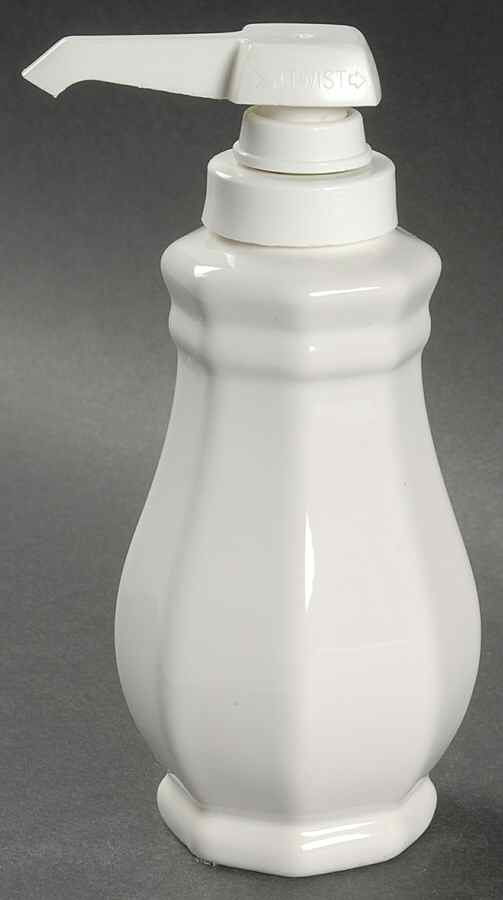 Heritage White Lotion Dispenser by Pfaltzgraff-1