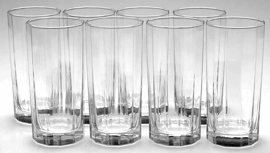 Heritage White 15 Oz Glassware Cooler - Set of 8 by Pfaltzgraff-1