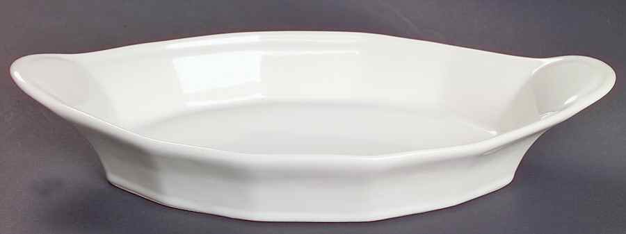 Heritage White 9" Augratin by Pfaltzgraff-1