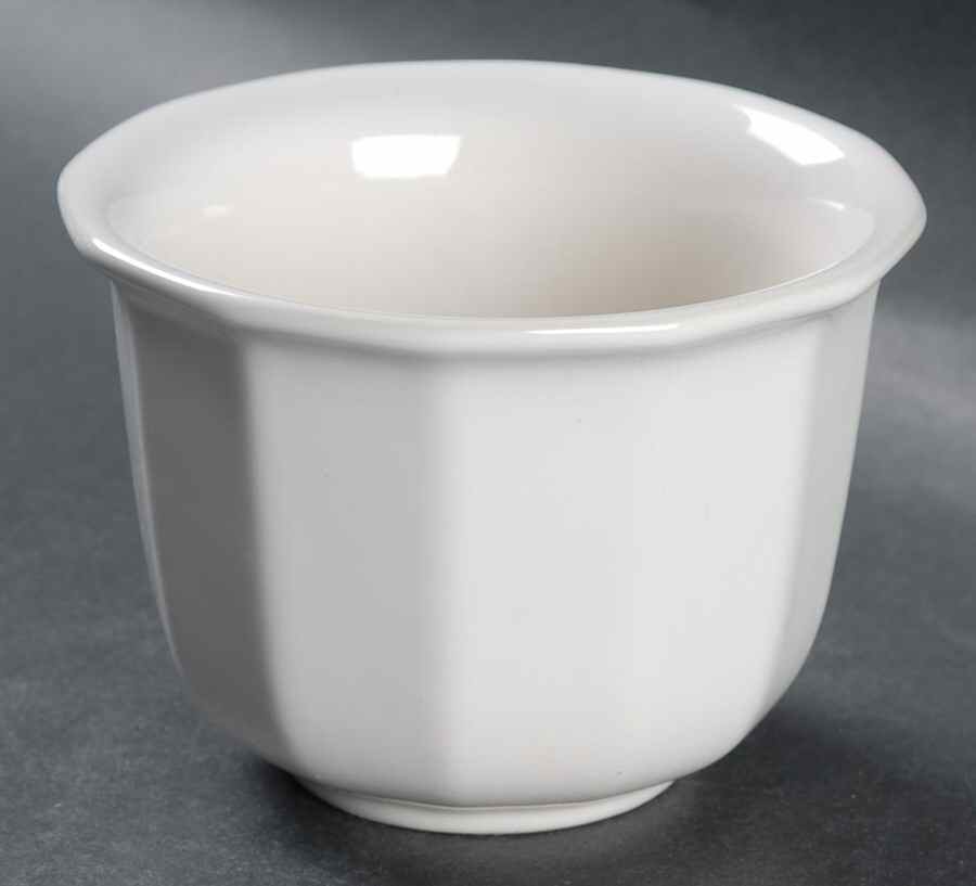 Heritage White Custard Cup by Pfaltzgraff-1