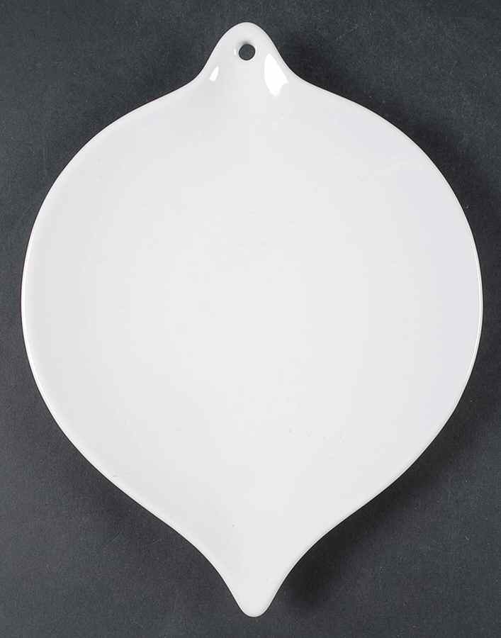 Heritage White Ornament Shape Cookie Plate by Pfaltzgraff-1