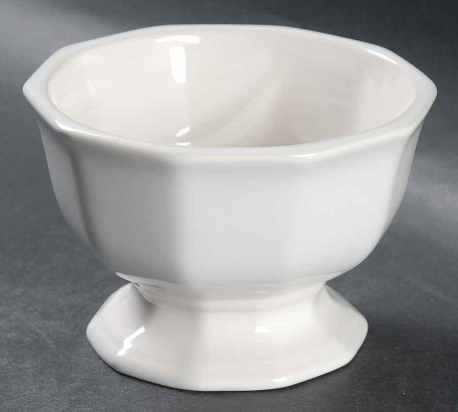 Heritage White China Sherbet by Pfaltzgraff-1