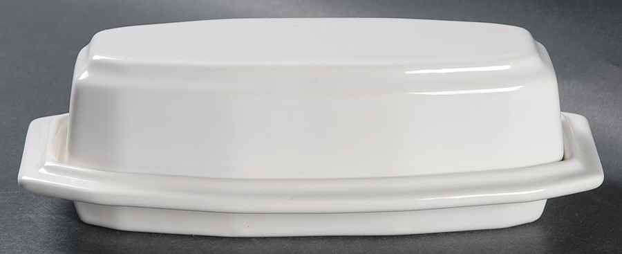 Heritage White 1/4 Lb Covered Butter by Pfaltzgraff-1