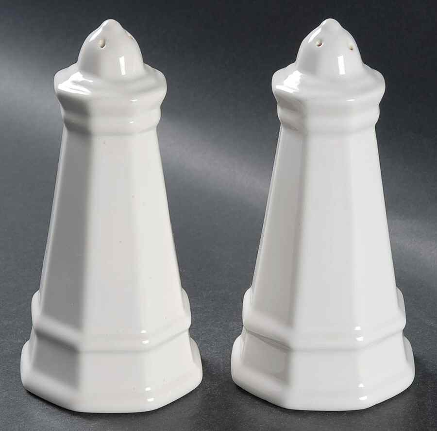 Heritage White Salt & Pepper Set by Pfaltzgraff-1