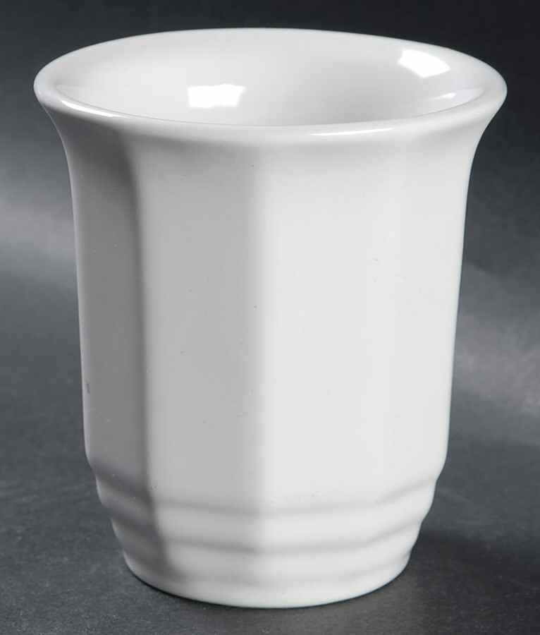 Heritage White China Bathroom Tumbler by Pfaltzgraff-1