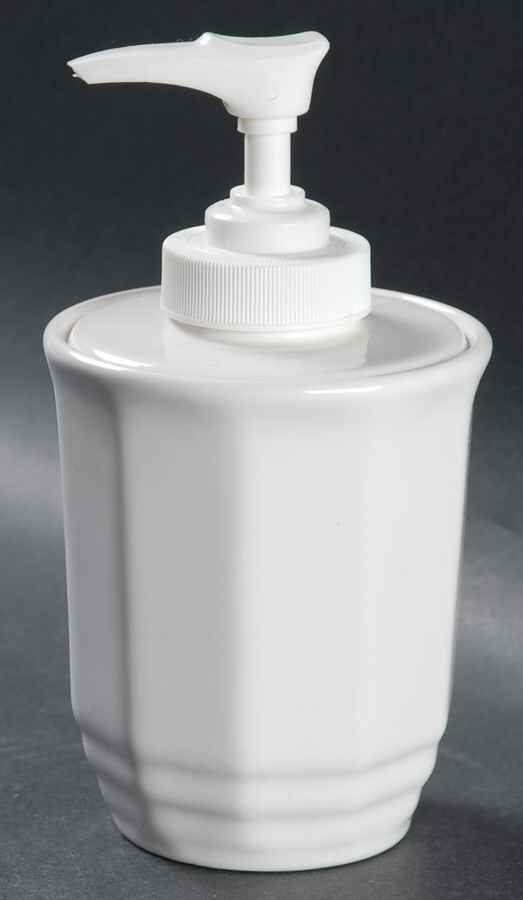 Heritage White Lotion Dispenser by Pfaltzgraff-1