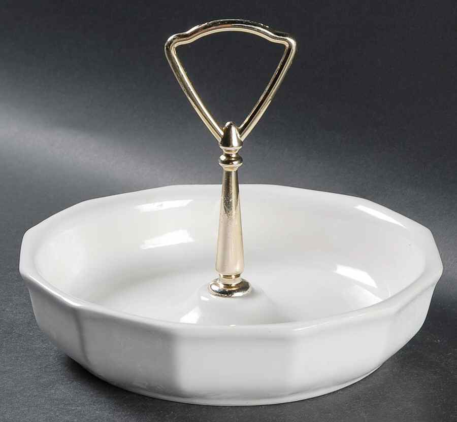 Heritage White Open Candy Dish by Pfaltzgraff-1