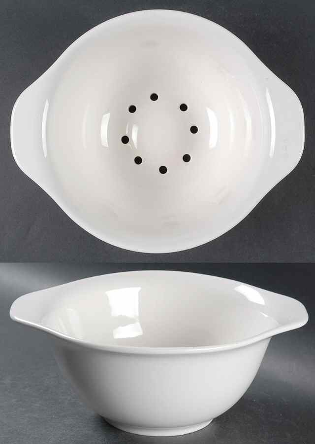Heritage White (2 Piece) Drain Set, Colander Only by Pfaltzgraff-1