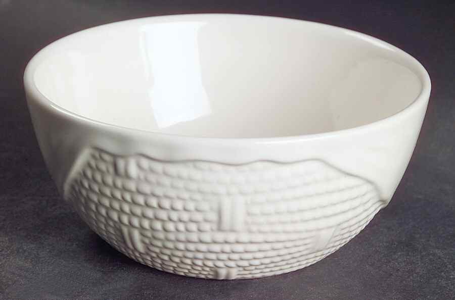 Heritage White Small Basket Bowl by Pfaltzgraff-1