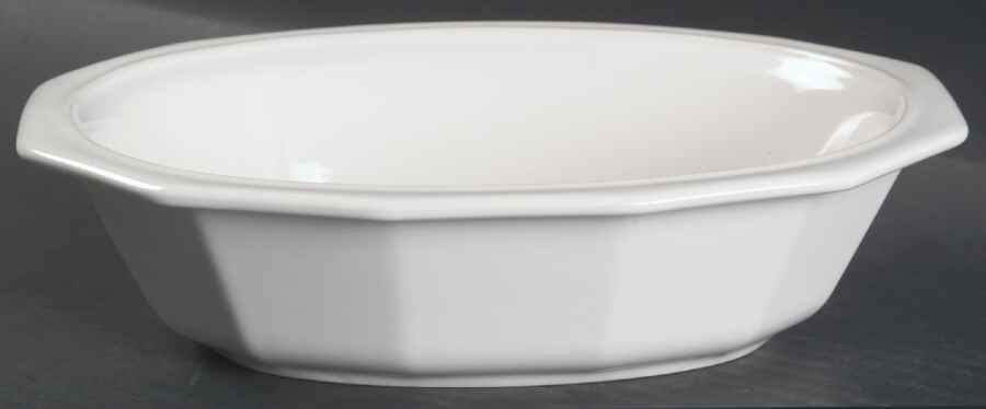 Heritage White 8" Oval Vegetable Bowl by Pfaltzgraff-1