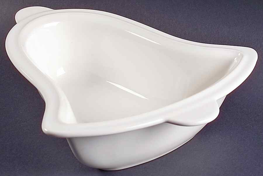 Heritage White Bell Shaped Bowl by Pfaltzgraff-1