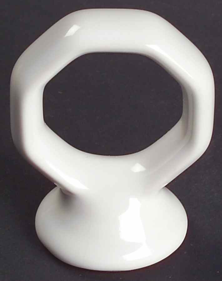 Heritage White Napkin Ring by Pfaltzgraff-1