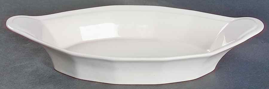 Heritage White 11" Augratin by Pfaltzgraff-1