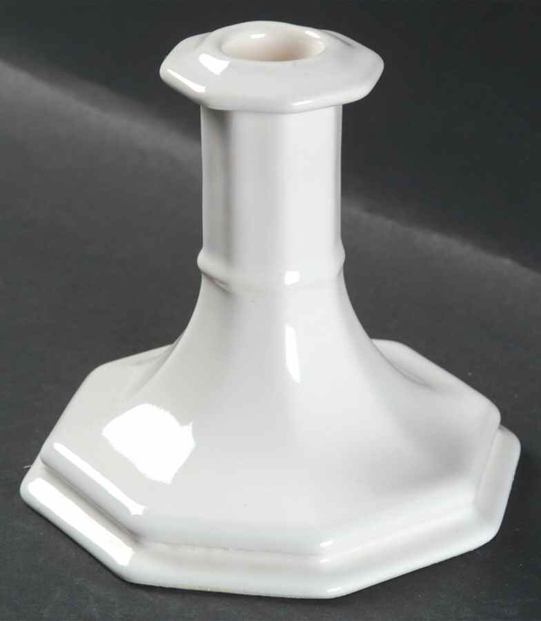Heritage White Small Candlestick by Pfaltzgraff-1