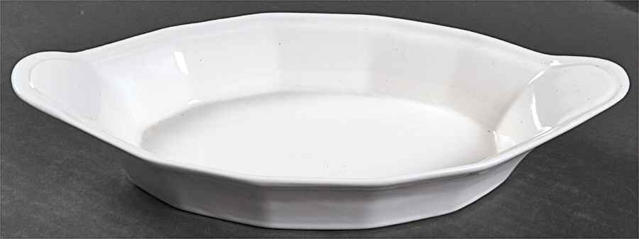 Heritage White 11" Augratin by Pfaltzgraff-1