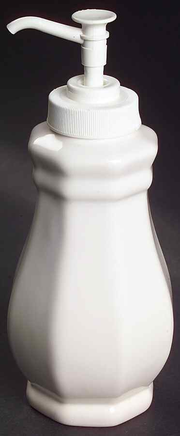 Heritage White Lotion Dispenser by Pfaltzgraff-1
