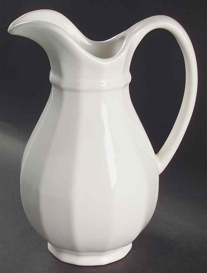 Heritage White Pitcher-56 Oz (For Bowl Set) by Pfaltzgraff-1