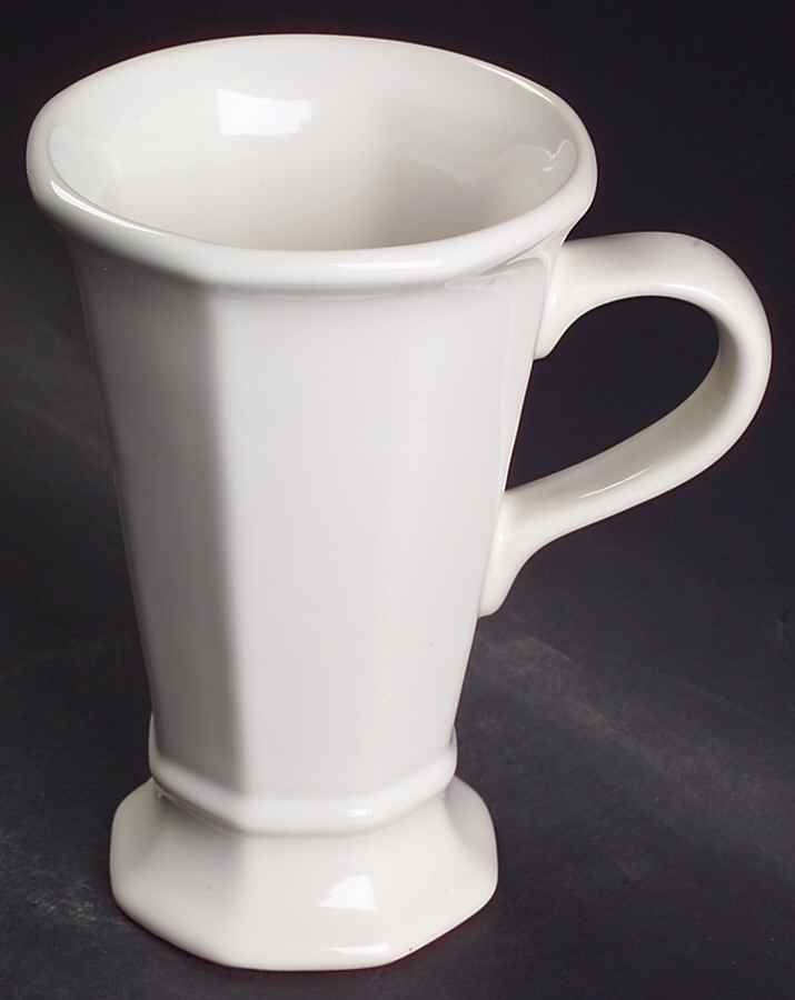 Heritage White Latte Mug by Pfaltzgraff-1