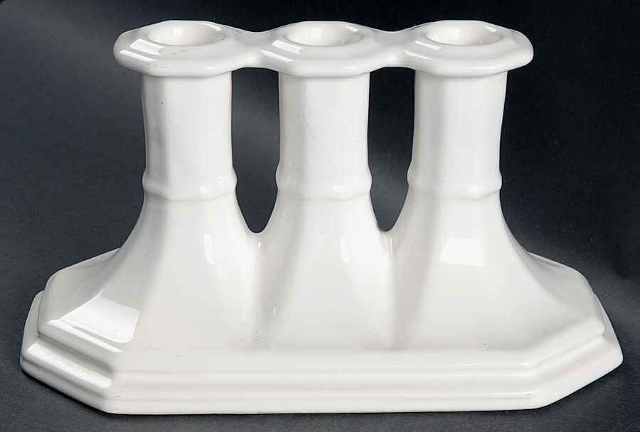 Heritage White Three Light Candlestick by Pfaltzgraff-1
