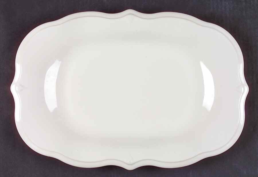 Heritage White Sculpted Bread Tray by Pfaltzgraff-1