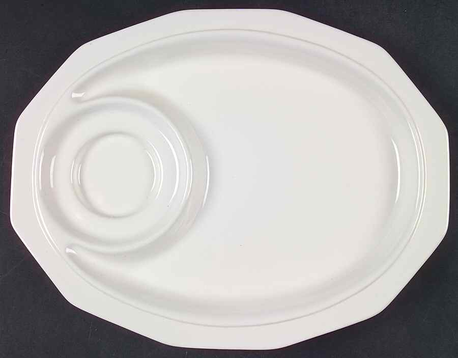 Heritage White Snack Plate by Pfaltzgraff-1