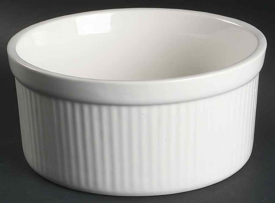 Heritage White 8" Souffle by Pfaltzgraff-1