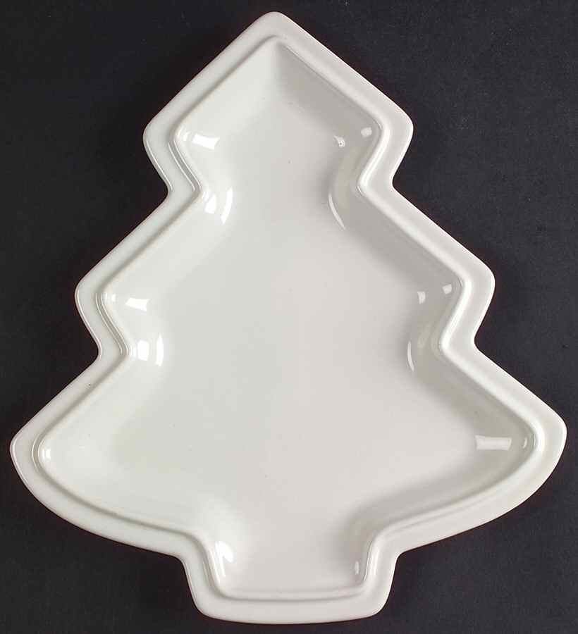 Heritage White 1 Part Small Tree Shaped Dish by Pfaltzgraff-1