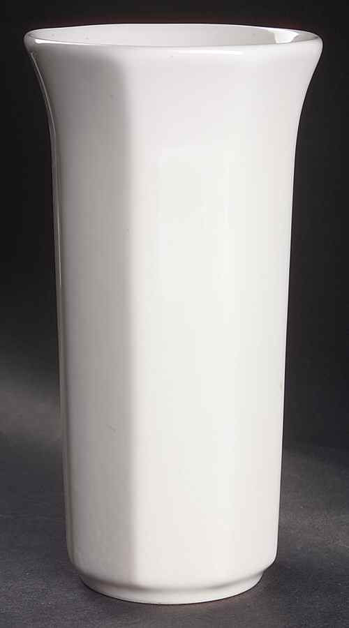 Heritage White 8" Vase by Pfaltzgraff-1