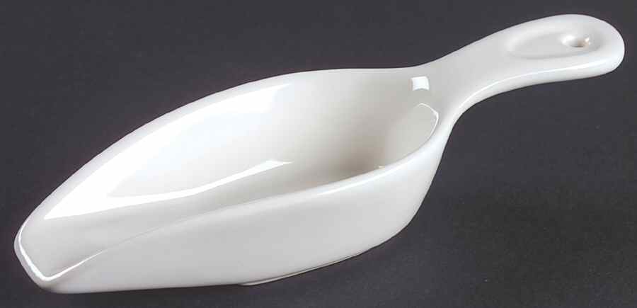 Heritage White Small Scoop by Pfaltzgraff-1