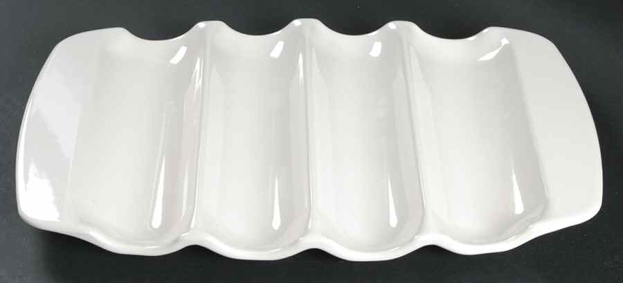 Heritage White 13" Corn Platter by Pfaltzgraff-1
