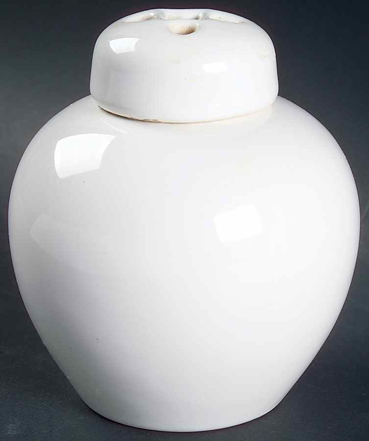 Heritage White Potpourri Jar & Lid by Pfaltzgraff-1
