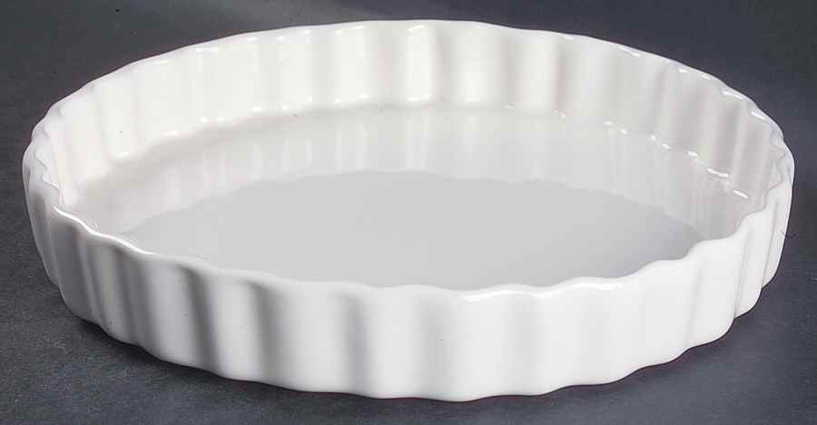 Heritage White 10" Quiche by Pfaltzgraff-1