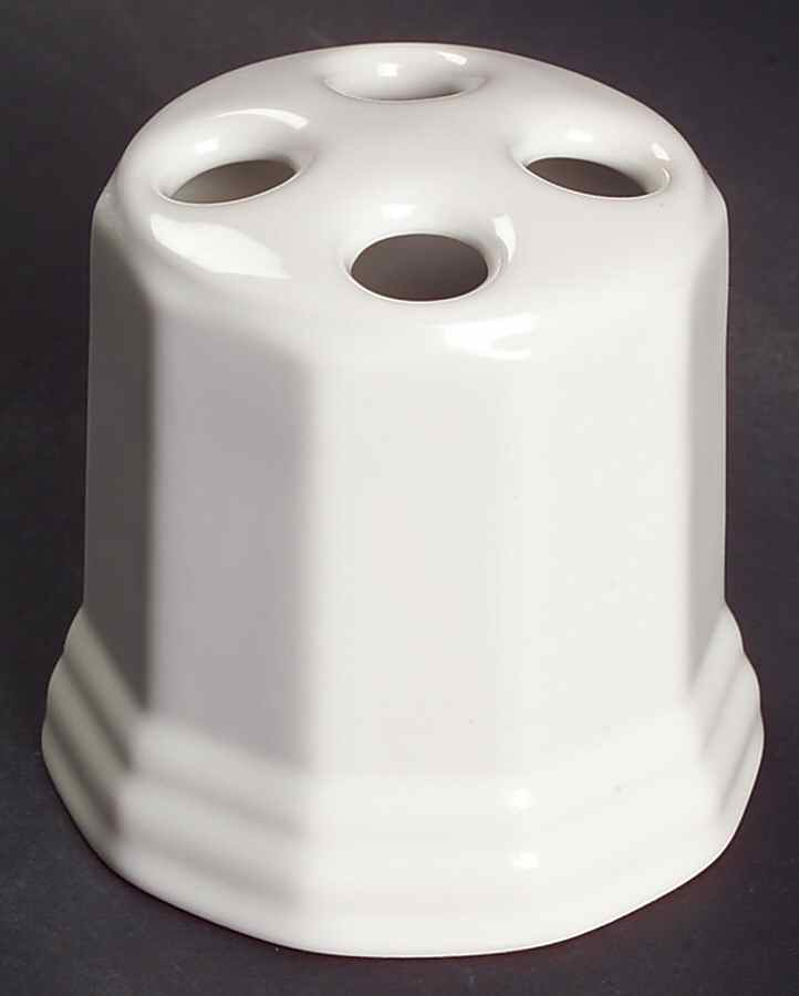 Heritage White Toothbrush Holder by Pfaltzgraff-1