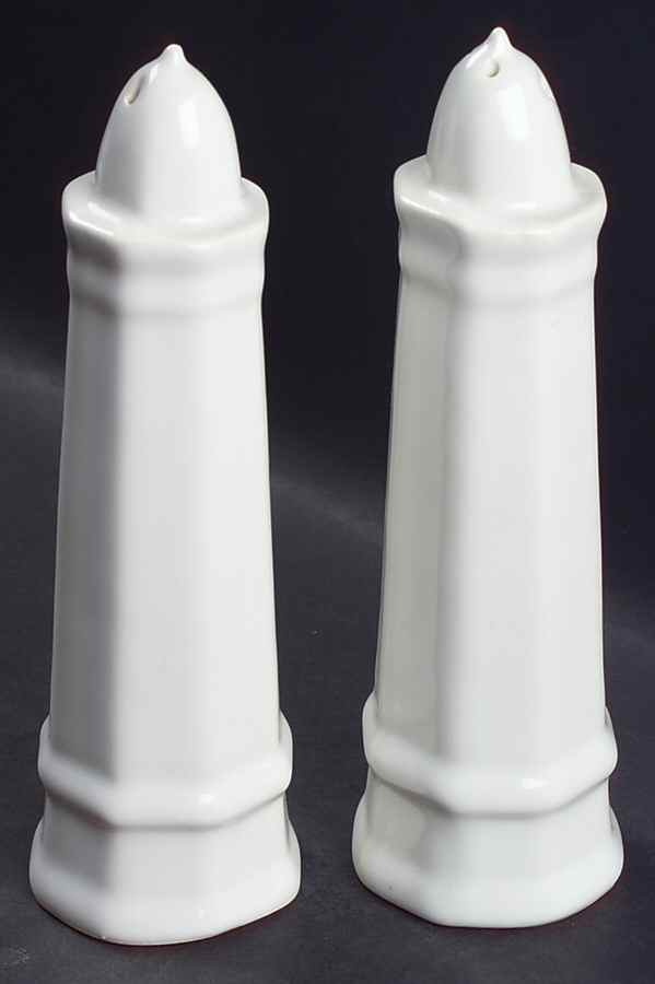 Heritage White Oversized Salt & Pepper Set by Pfaltzgraff-1