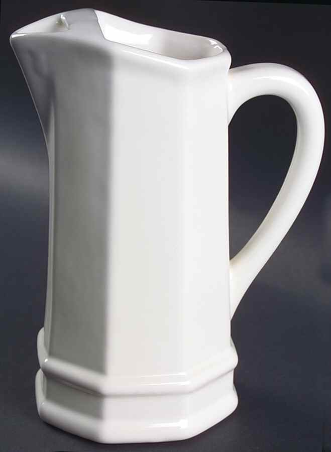 Heritage White 32 Oz Ice Lip Pitcher by Pfaltzgraff-1