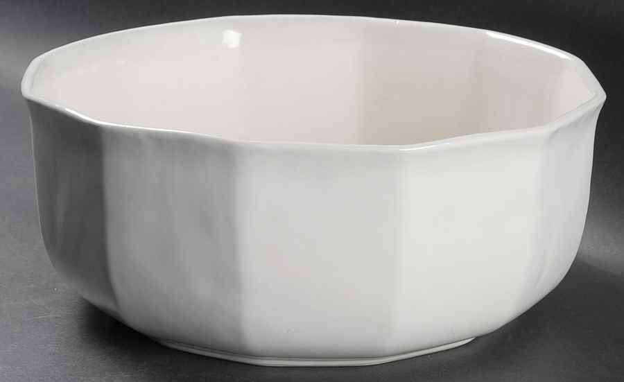 Heritage White 10" Large Salad Serving Bowl by Pfaltzgraff-1