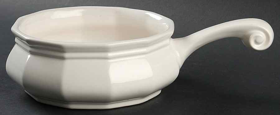 Heritage White Open Fondue Pot Only by Pfaltzgraff-1