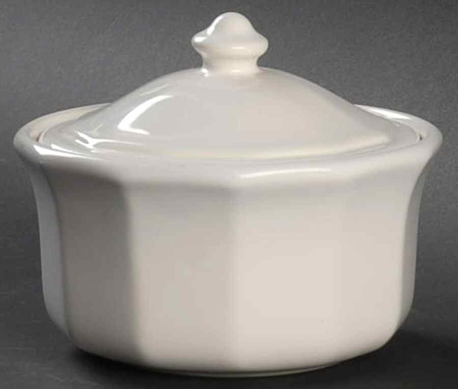 Heritage White Butter Tub & Lid by Pfaltzgraff-1