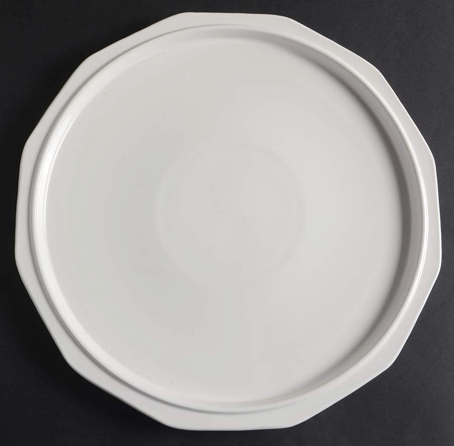 Heritage White 12" Chop Plate (Round Platter) by Pfaltzgraff-1